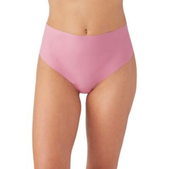 B.tempt'd by Wacoal Women's Bare High Waist Thong, Sea Pink, Size XL, NWT - Picture 1 of 3